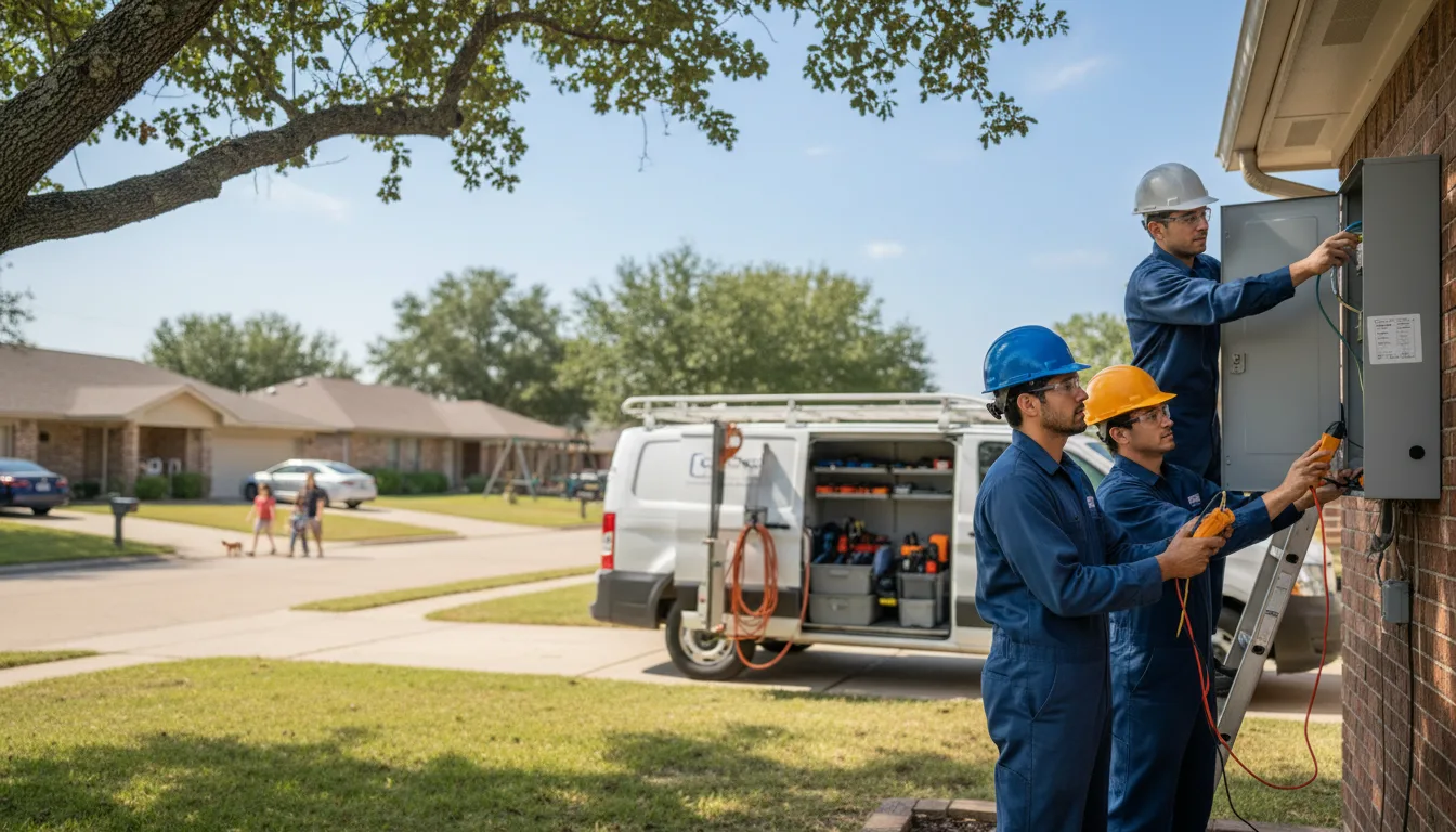 Certified electrician providing emergency electrical services in Rowley, IA